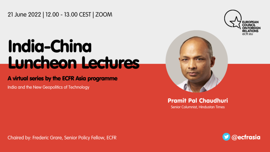 India-China Luncheon Lectures – India and the New Geopolitics of Technology