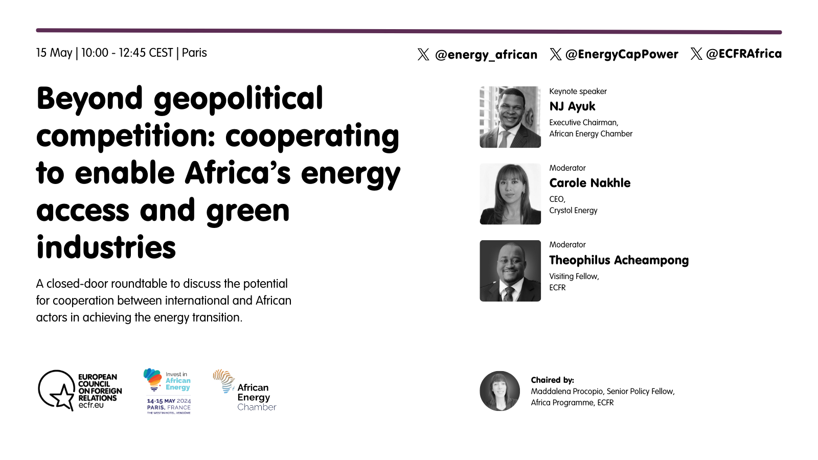 Beyond geopolitical competition: cooperating to enable Africa’s energy access and green industries