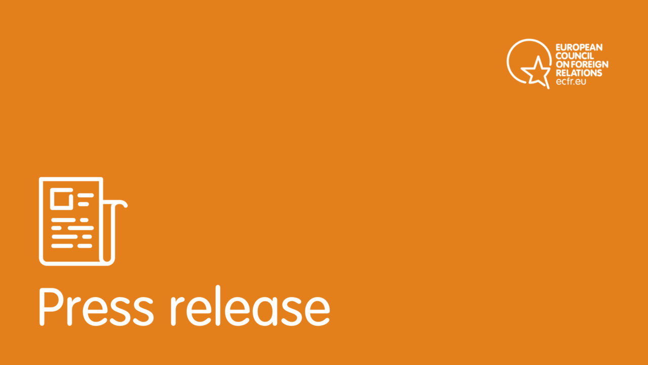 Press release | ECFR