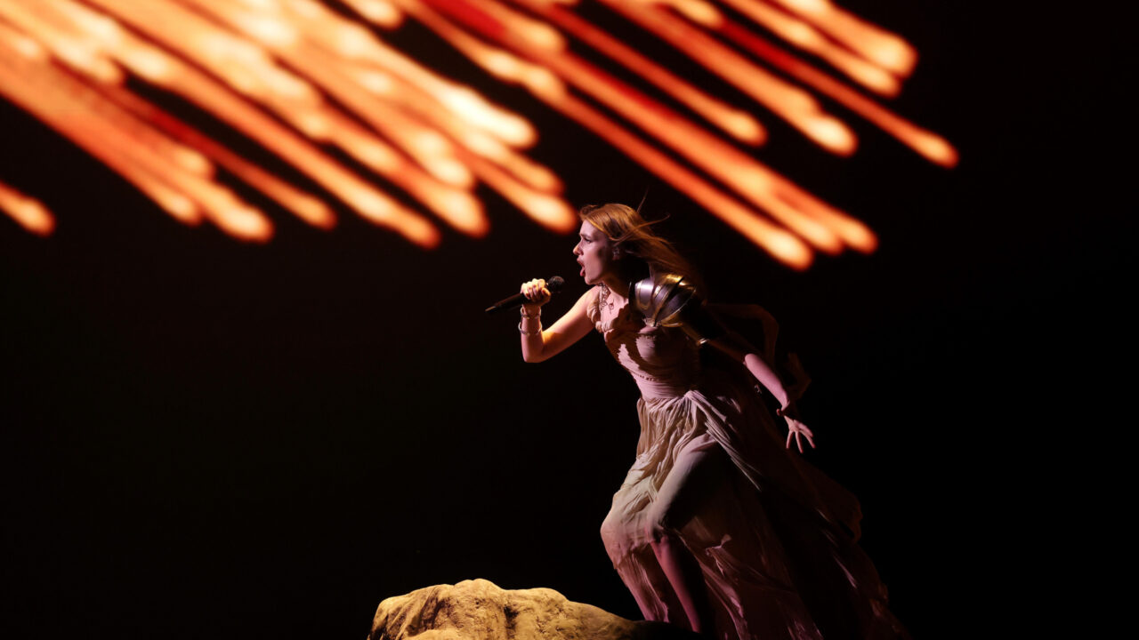 Alyona Alyona & Jerry Heil represents Ukraine performs during the dress rehearsal of the Grand final of the 68th edition of the Eurovision Song Contest (ESC) at Malmo Arena, in Malmo, Sweden, May 10, 2024. Photo: Sanjin Strukic/PIXSELL