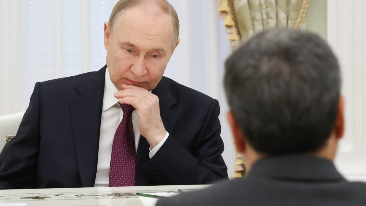 RUSSIA, MOSCOW – JUNE 23, 2025: Vladimir Putin, President of Russia, attends a meeting with Abbas Araghchi, Foreign Minister of Iran, at the Moscow Kremlin (Credit Image: © Sergei Karpukhin/TASS via ZUMA Press