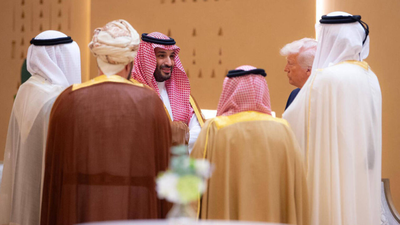 U.S. President Donald Trump attends the Gulf Cooperation Council (GCC) Leaders Summit at The Ritz-Carlton on May 14, 2025 in Riyadh, Saudi Arabia. The council addresses regional stability, defense cooperation, and energy policy among Gulf nations. Trump is on a multi-nation tour of the Gulf region focused on expanding economic ties and reinforcing security cooperation with key U.S. allies. Photo by Saudi Press Agency//APAIMAGES_140525_Saudi_Arabia_SPA_4_00(5)/Credit:Saudi Press Agency apai/SIPA/2505141953
