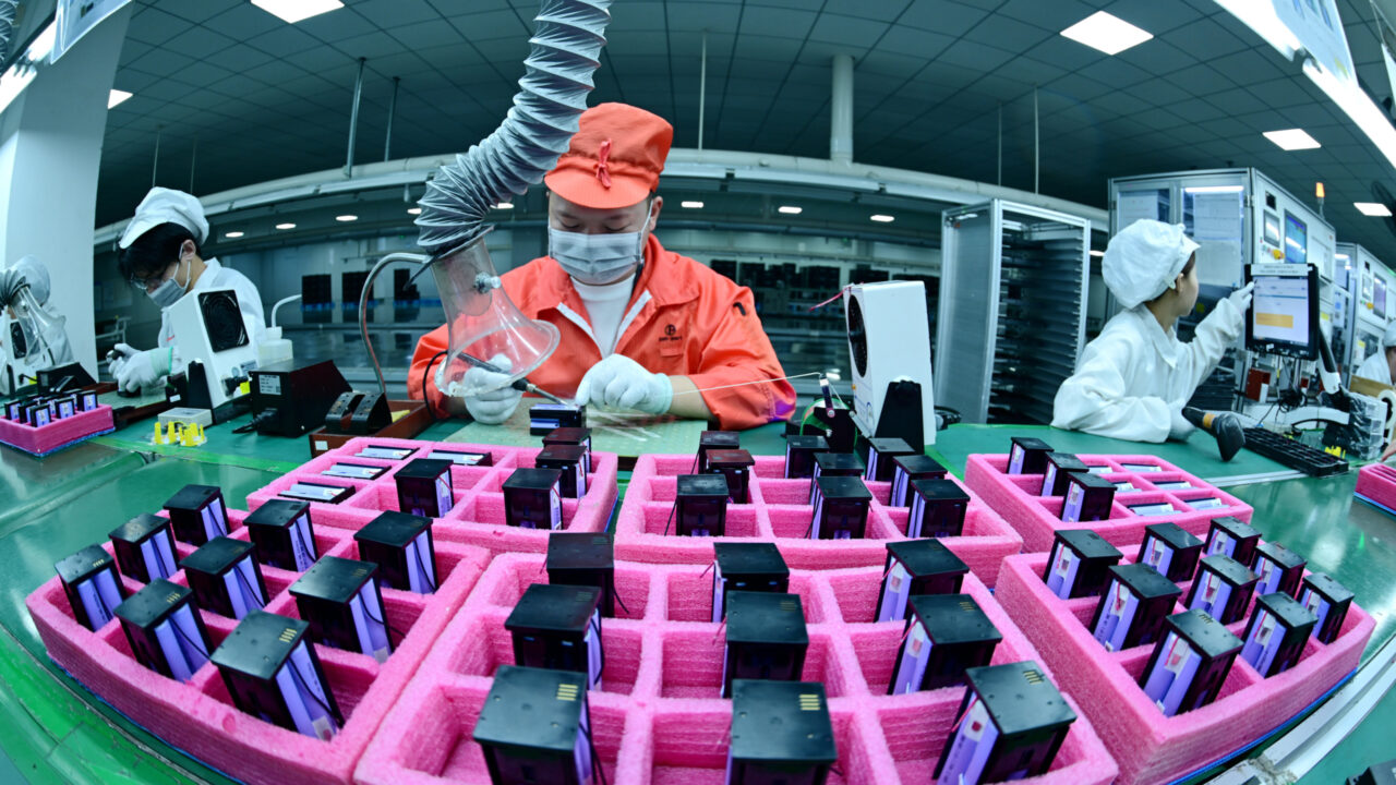 Lithium battery production in hai’an