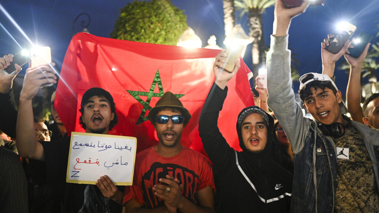 Morocco genz protest rabat parliament 2025