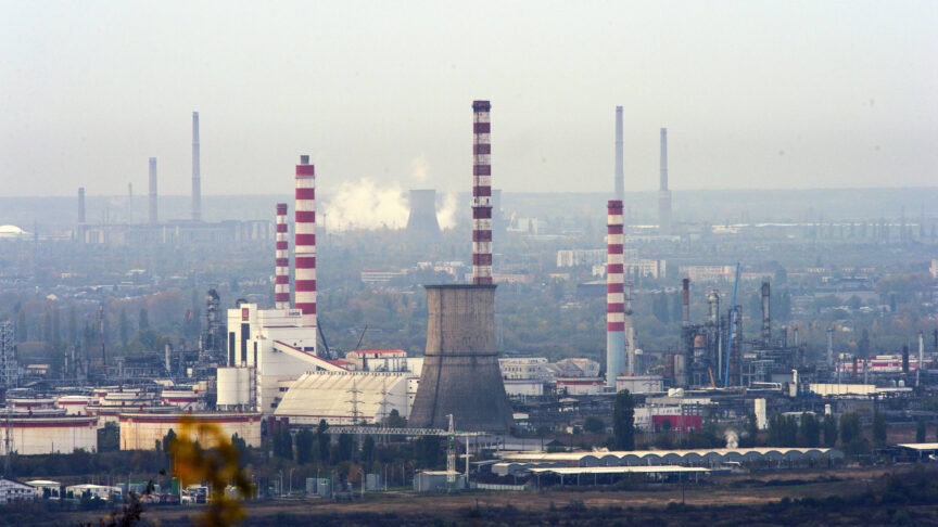 Russian oil companies gazprom, lukoil and the petrotel lukoil refinery in romania