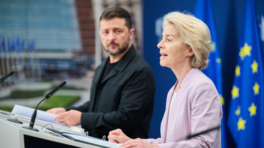 Visite de Volodymyr Zelensky, président de l'Ukraine, à la Commission européeenne