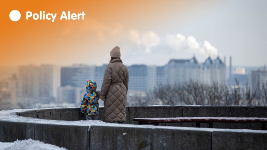 December 6th 2022, Kyiv, Ukraine: Looking over the left-bank districts of Kyiv as a thermal power plant smokes in the distance. Russia continues to attack Ukraine's critical infrastructure, to disrupt electricity and heating during the cold winter months.