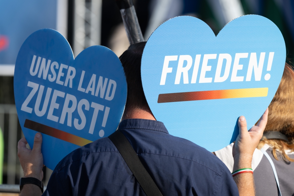 Wahlkampfveranstaltung AfD Sachsen