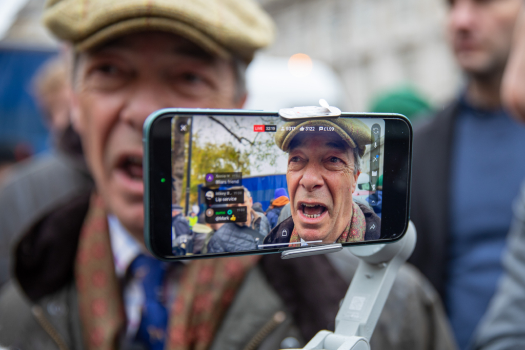 Farmers protest in London, UK 19 Nov