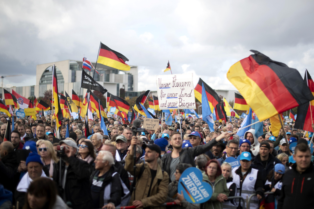 AfD Demo Unser Land Zuerst