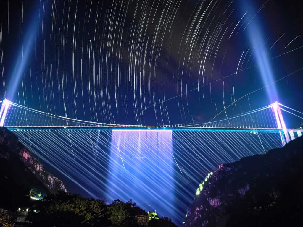 CHINA GUIZHOU HUAJIANG GRAND CANYON BRIDGE NIGHT VIEWS (CN)