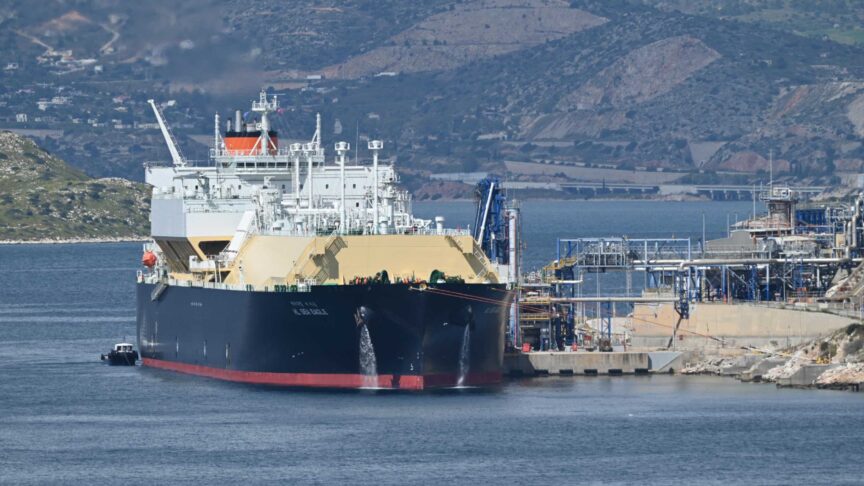 US LNG Unloaded At Revithoussa Terminal Near Athens