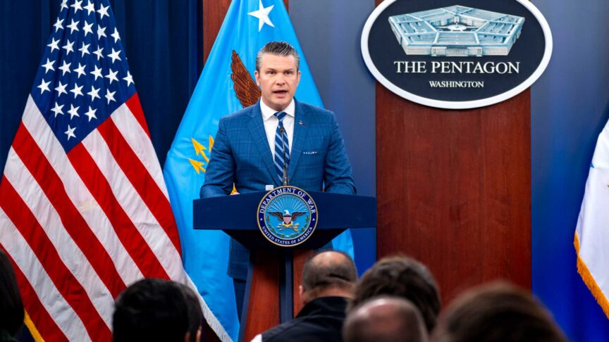 Secretary of Defense Hegseth, Joint Chief Caine Hold Press Conference on Iran Ceasefire