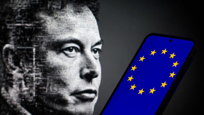 Elon Musk X European Commission Photo Illustration
