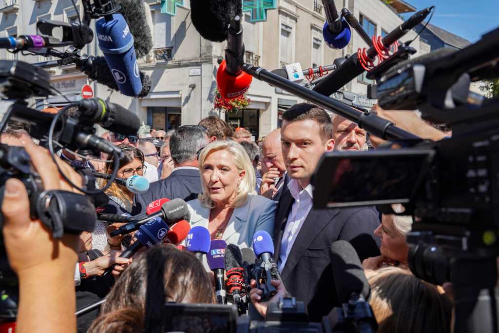 FRANCE: MARINE LE PEN AND JORDAN BARDELLA S FIRST CAMPAIGN APPEARANCE FOLLOWING THE ANNOUNCEMENT OF HER PRESIDENTIAL CANDIDACY