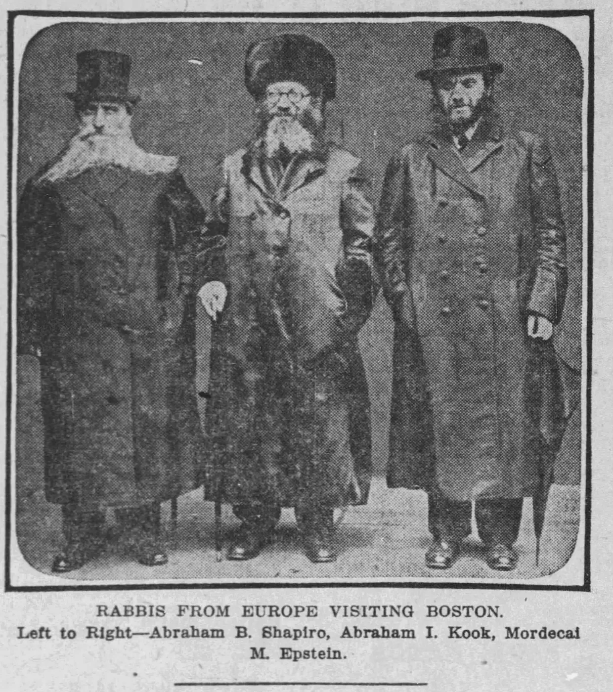 Rabbis from Europe visiting Boston, 1924