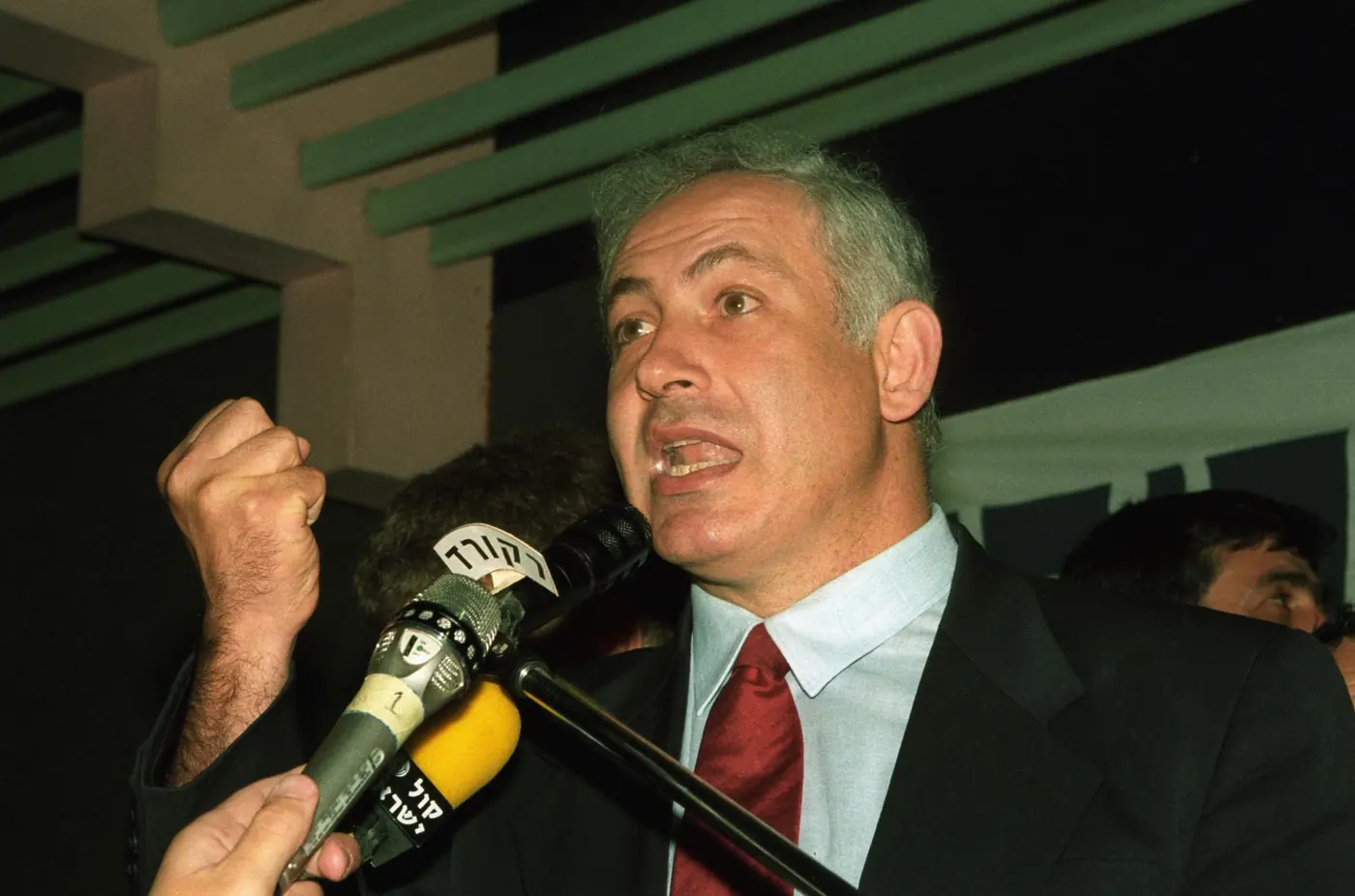 Binyamin Netanyahu after he won the Likud leadership election.