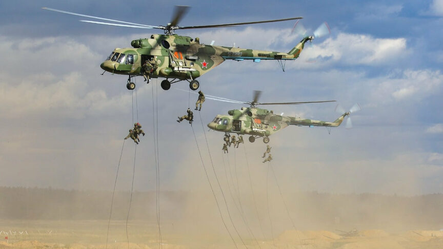 Russian Mi-8 helicopters