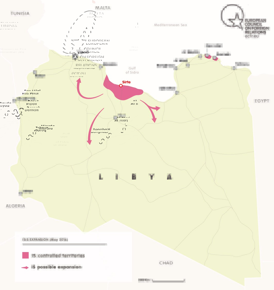 ISIS EXPANSION IN LIBYA MAY 2016