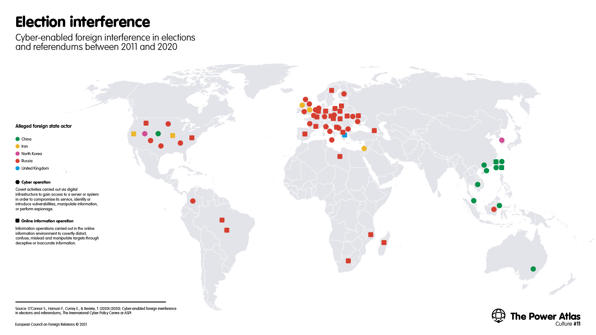 Election interference: Cyber-enabled foreign interference in elections and referendums between 2011 and 2020