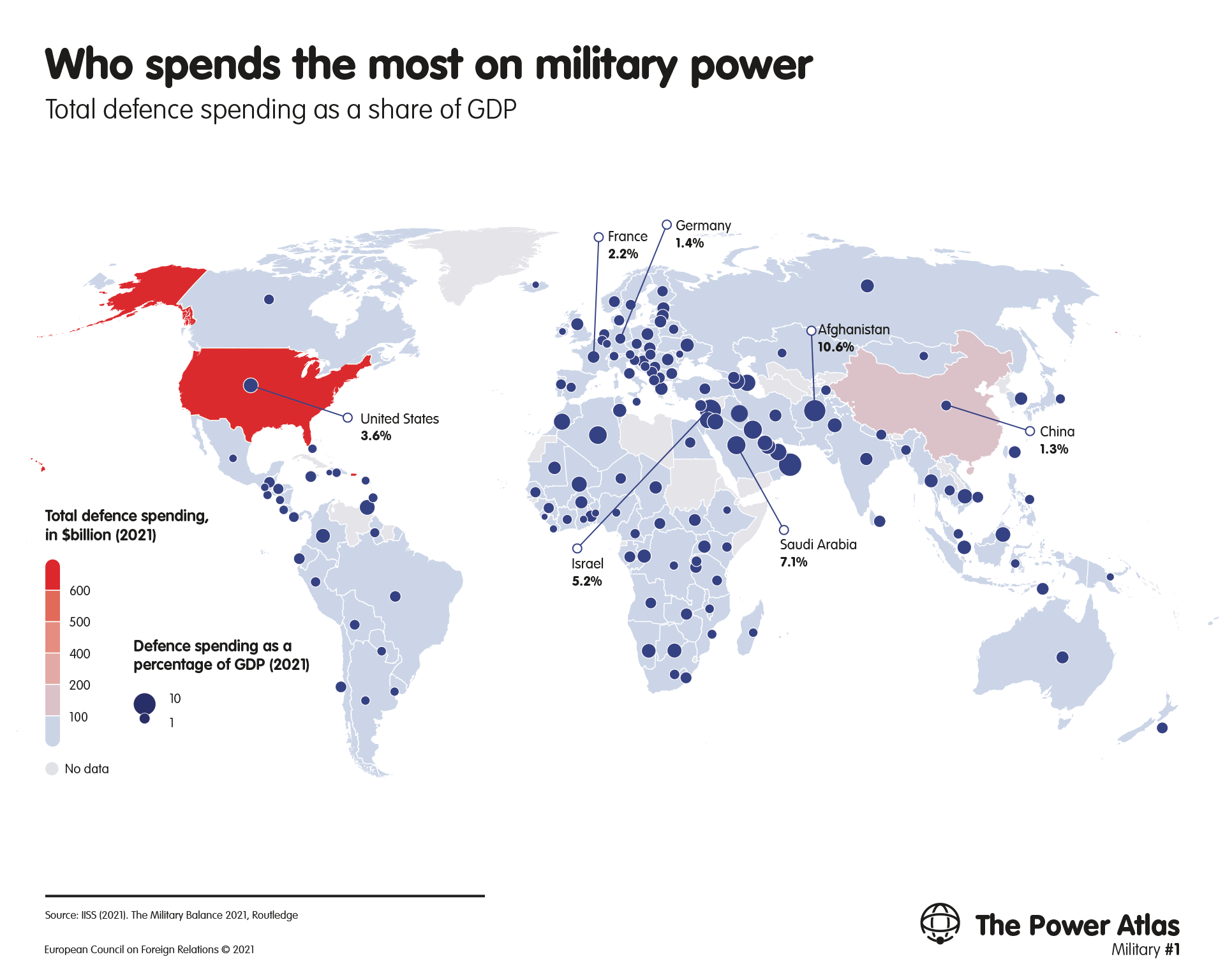 Mapped: World's Top 40 Largest Military Budgets