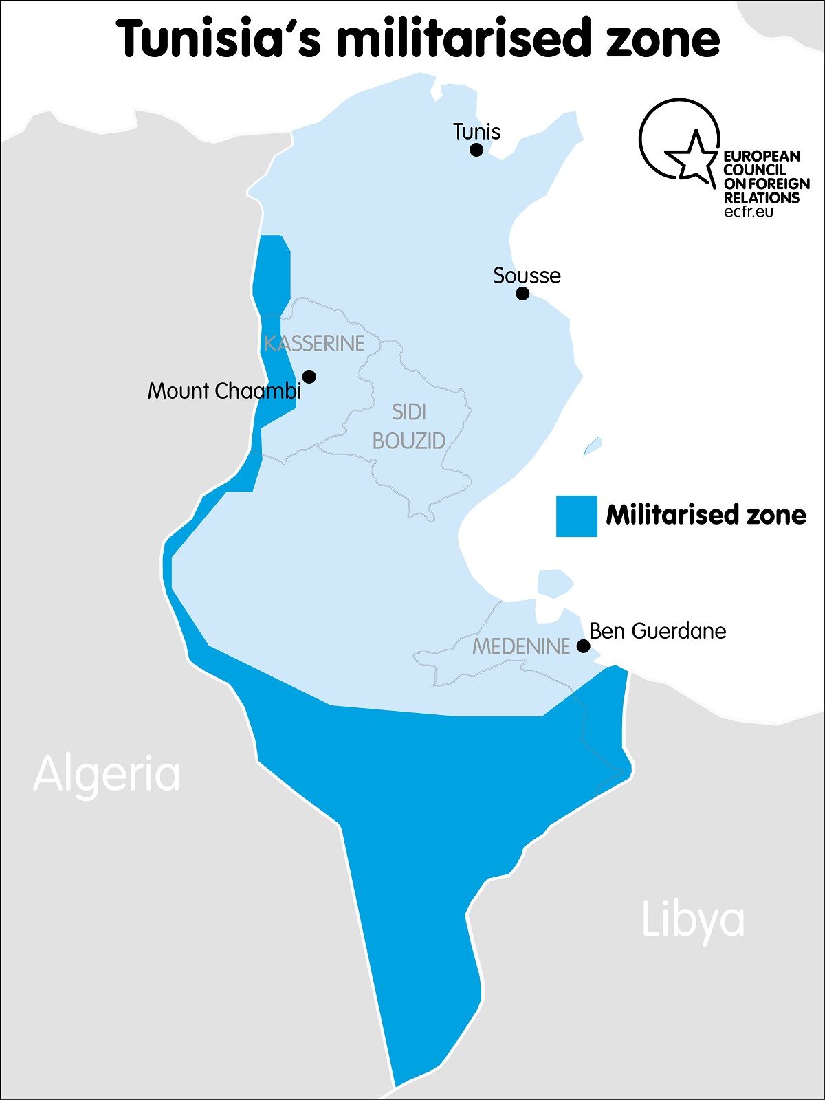 Tunisia's militarised zones