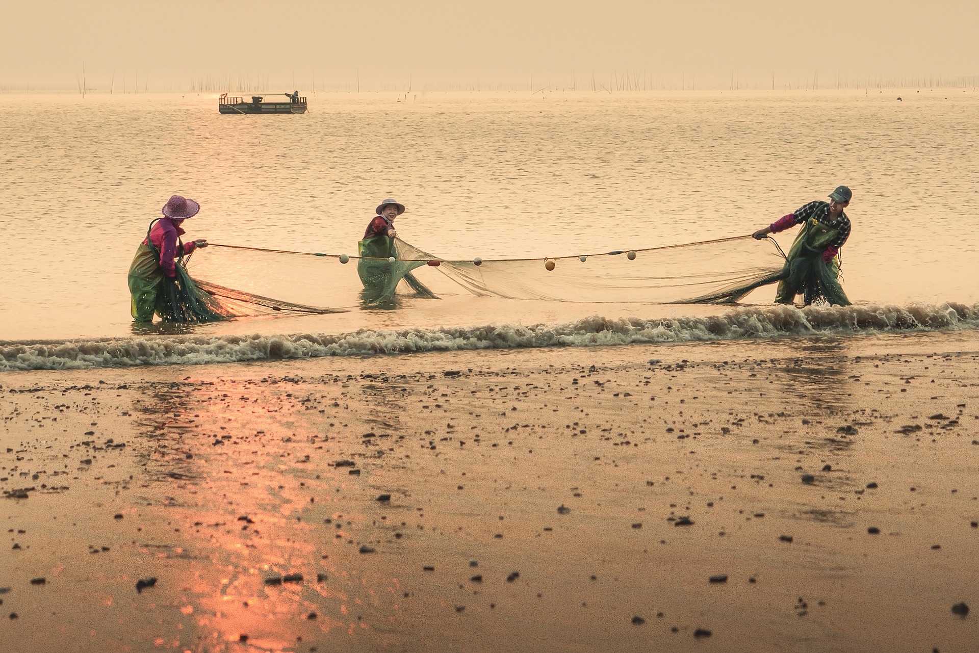 Fishing Net of Fishing Platform called … – License image