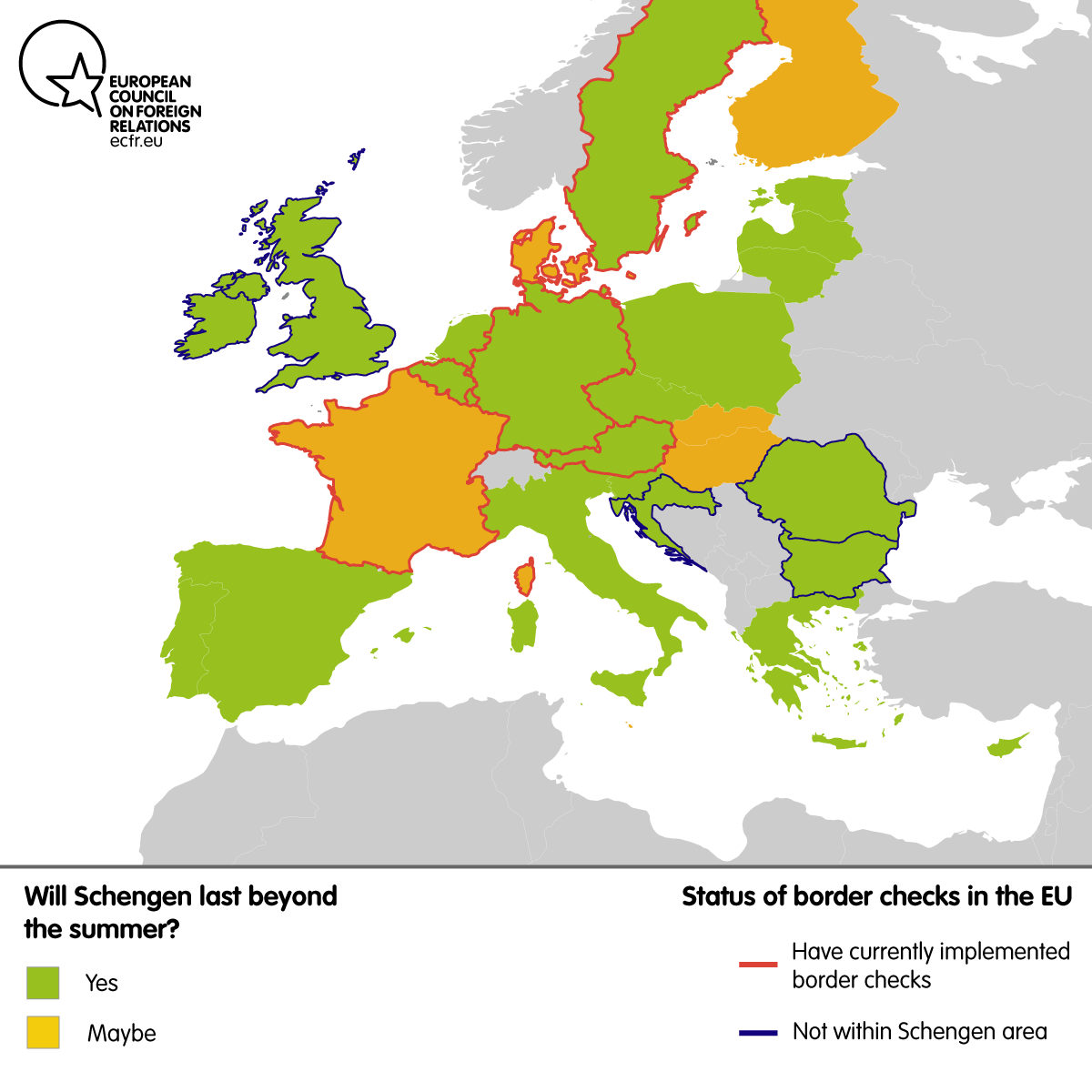 Map Will Schengen survive